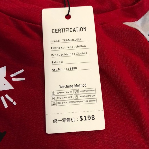 NWT Teamoluna Christmas Long Sleeve Tee Shirt - Picture 6 of 6